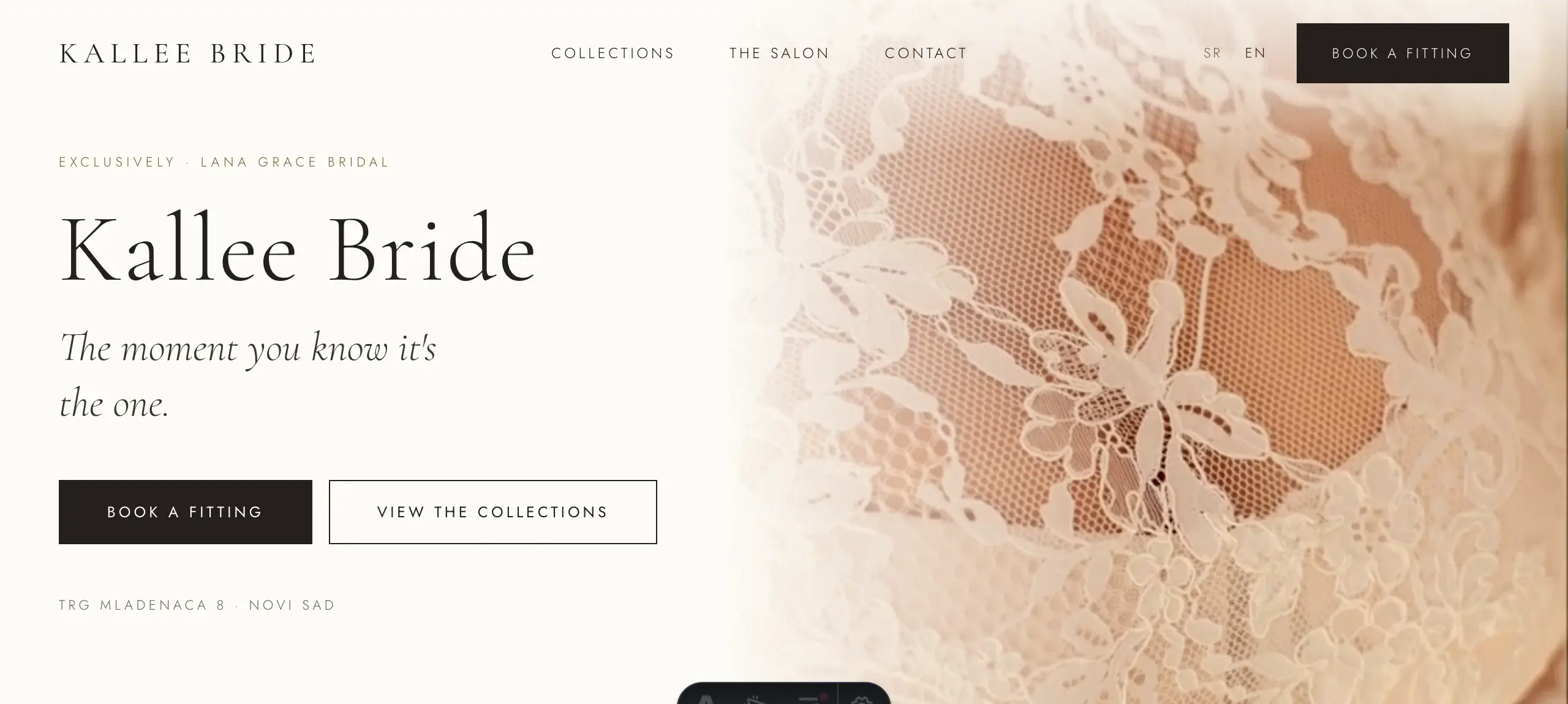 Kallee Bride — Brand tiles where the gowns should have been